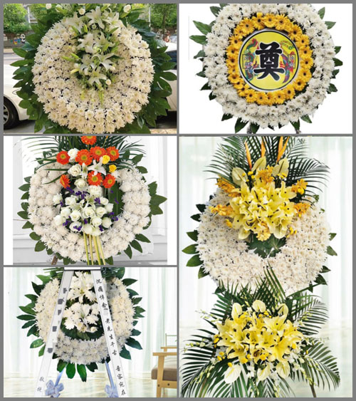 山西长治武乡县墨镫乡河神烟村花圈速递